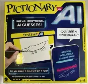 New Pictionary Vs. AI Family Game By Mattel For Ages 8+ - Game Night
