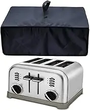 Heavy Duty Heat-Resistant Waterproof Dust-proof Cover for Cuisinart CPT-180 Metal Classic 4-Slice Toaster/Cuisinart CPT-340/CPT-142/ CPT-435/KitchenAid Kmt4115cu/BLACK+DECKER TR4310FBD/4-Slice Toaster