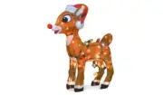 24 Inch Rudolph The Red Nosed Reindeer Pre-Lit 3D Christmas Decoration