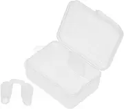 Ipetboom Rhinoplasty Deviated Septum Corrector Snore Clips for Nose Sleep Clips Snoring Intake Breathing Nose Lifter Insert Nose Opener for Breathing Sleep Transparent Silica Gel