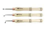 Easy Wood Tools 3 Piece Set Mini Hollowers #1, #2 & #3 Ci5-NR 3/8” Negative Rake