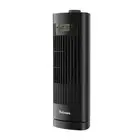 Holmes 13" Oscillating 3 Speed Mini Tower Fan with Digital Clock Black
