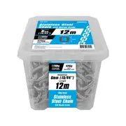 Pinnacle 6mm 15/16" x 12m Stainless Steel Chain