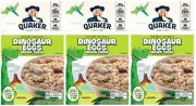 Quaker Dinosaur Eggs Instant Oatmeal 8 ct (3 Boxes) Hot Breakfast Cereal