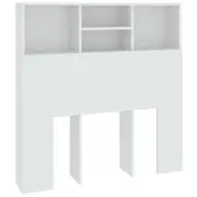 vidaXL Headboard Cabinet White 100 cm