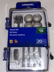 Genuine Dremel Wood Working Rotary Tool Accessory Kit (20-Piece) 733-02