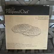 Pampered Chef Black Silicone Microwave Potato Chip Maker #1241 NIB! Great Gift!