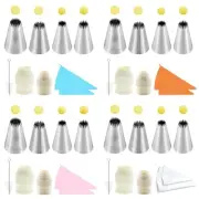 9pcs Cake Decorating Kits Flower Cream Icing Tips Nozzles Pastry Bags R