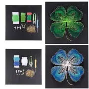 30x30cm Pin String Art Lucky Flower diy Decoration String Art Kits for Adults