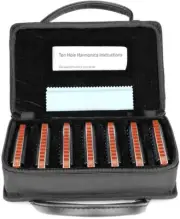 EASTTOP Harmonica Set of 7 10Holes harp Mouth Organ Blues Diatonic Harmonica Set