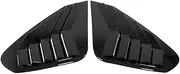 Car Accessories Compatible for Toyota RAV4 2019 2020 2021 2022 2023 ABS Rear Window Shutter Cover Trim Window Louver Side Vent Trim 2pcs(Black)