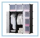 Foret DIY 12 Cube Storage Cabinet Compartment Wardrobe Rack Shelf XL Portable