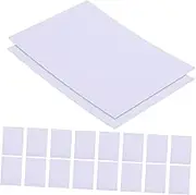 20pcs Picture Frame Lined Paper Matting Mat Board Cut Backing Frame Mat Mats Framing Photo Mat Clear Grid Mat for Picture Matte Board Art Photo Frame Paper Jam White