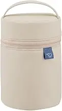 Zojirushi Soup Jar Pouch, Small Size (Food Jar Size 8.5-13.5 fl oz (250-400 ml), Cutlery Pocket, Handle, Can Be Washed, Beige, SW-PB01-CM