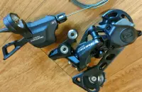 在飛比找露天拍賣優惠-台中綠生活自行車 全新SHIMANO DEORE 後變速器 