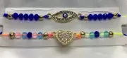 2 PC Evil Eye Bracelets Set Jewelry Unisex Bead Charm String Knot Bracelet 1740