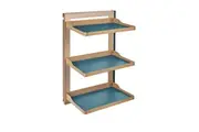 HIGOLD B Series Slide Out Left Side Mount 3 Tier Wardrobe Storage Baskets