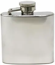 6 oz Brushed Steel Pocket Hip Alcohol Liquor Flask Stainless Steel