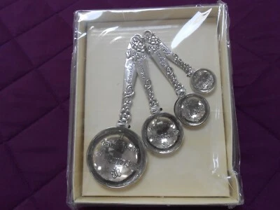 NIB Ganz silver measuring spoons set