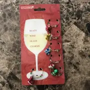 Amglo Set of 6 Wine Glass Charms Brand New