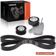 3x Serpentine Belt Drive Component Kit for Mercedes-Benz GLE350 GLE400 GLK350