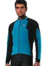 Due CYCLING JACKET Windstopper Softshell BLUE/BLACK - by ETXEONDO