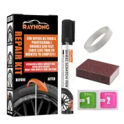 Black Wheel Hub Scratch Repair Kit Alloy Wheel Scratch Repair Pen