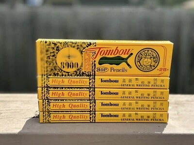 Lot 5 packs Tombow 8900-B High Quality H.O.P. Feather Touch 57 Pencils 12 Pack