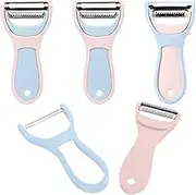 Vegetable Peeler with Straight and Julienne Peeler, Potato Peelers for Kitchen, Y Peeler Stainless Steel Blade for Carrot Fruit Apple Cucumber Veggie, 8Pcs in 4 Set