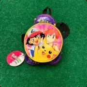 Vintage Pokemon Mini Backpack Misty Ash Pikachu Purple 90s Pyramid New Tags 1999