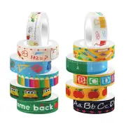 Back to School Washi Tape 12 Rolls Washi Tape Set Patriotic Packing Tape School