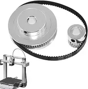 20 and 60 Teeth Pulley,2GT Timing Pulley 20 and 60 Teeth Synchronous Wheel - Mechanical with 6mm Belt Timing Belt for CNC Machine