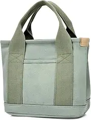 [Generic] Canvas Tote Bag, With Zipper Tote Bag, 2025 Canvas Multi-Pocket Crossbody Shoulder Satchel Hobo Messenger