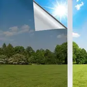One Way Window film Sun Blocking Non-Adhesive Heat Control, Black 17.7x78.7 Inch