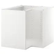 METOD Corner base cabinet frame, white, 88x88x80 cm