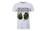 Grindstore Mens Nelson & Murdock Avocados At Law T-Shirt (Grey) - UTGR3279