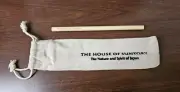 The House of Suntory Bamboo Straw And Pouch- Promotional Item RARE
