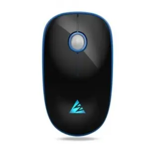 WINTEK 1600 無線充電滑鼠(黑藍) 2.4G無線【科技新貴】