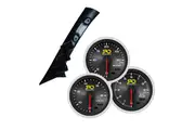 SAAS Boost Exhaust Volt SRD Gauges 3 Gauge Pillar Pod for Toyota Hilux 2005-15 inc