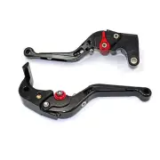 BLACK Adjustable CNC Folding Brake & Clutch Lever -KAWASAKI NINJA 250R 08-12