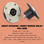 HITAM SOCKET SPEAKON 4PIN 插座全黑鐵圓