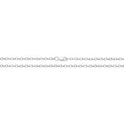 Boys Sterling Silver Faceted Belcher 2mm Chain Necklace