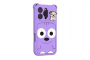 iPhone 16 Pro Max (6.9") Soft EVA Cartoon Puppy Phone Case (Purple)
