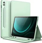 [JETech] Case for Samsung Galaxy Tab S9 FE+ / S9 FE Plus 12.4-Inch with S Pen Holder, Slim Folio Stand Protective Tablet Cover, Multi-Angle Viewing (Mint)