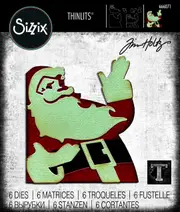Tim Holtz Retro Santa Thinlits Die Set