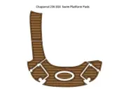 Chaparral 236 SSX Swim Platform Step Boat EVA Foam Faux Teak Deck Floor Pad Mat