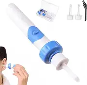 Gentle Power Suction Motorised Cleaner Head, Silicone Electric Earwax Cleaner with Replacement Heads, Earsavvy Ear Wax Removal Tool, Ear Savvy Vacuum, Portable and practical (C#A)