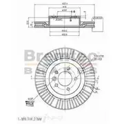Bremtec Euro-Line GeoZinc Coated Brake Rotor - BDR17160EL