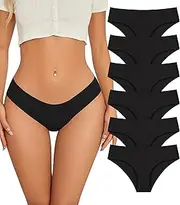 [ULTREAGLE] Seamless Bikini Underwear For Women, Cheeky Seamless Underwear, Workout No Show Panties, Underwear Women Pack