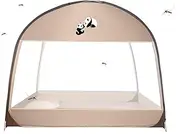 Gnat Net for Bed | Foldable Mesh Net | Folding Home Bed Canopy for Boys, Girls, Outdoor Camping Mesh Gnat Netting Double Door